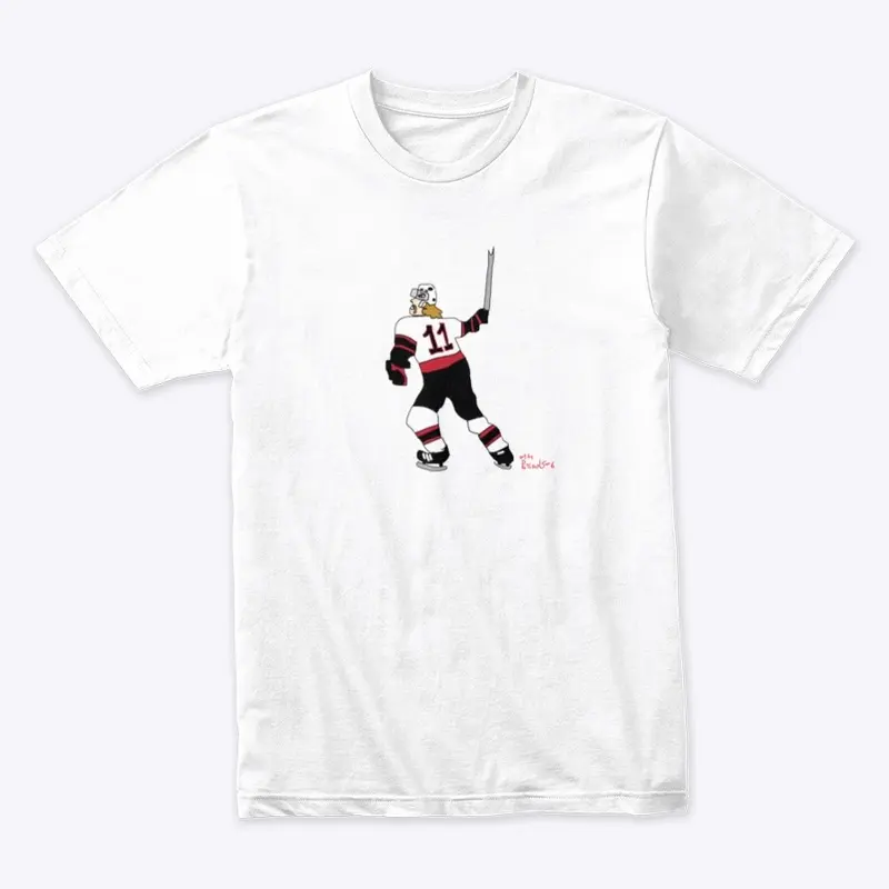 bRian5or6 Alfie Stick Throwing T-Shirt