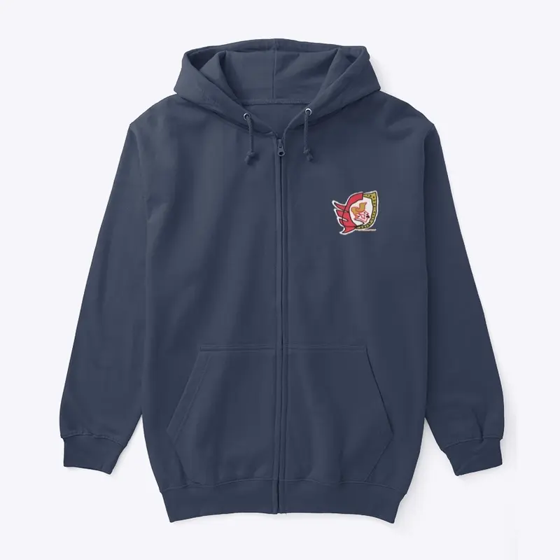 bRian5or6 Logo zip up hoodie